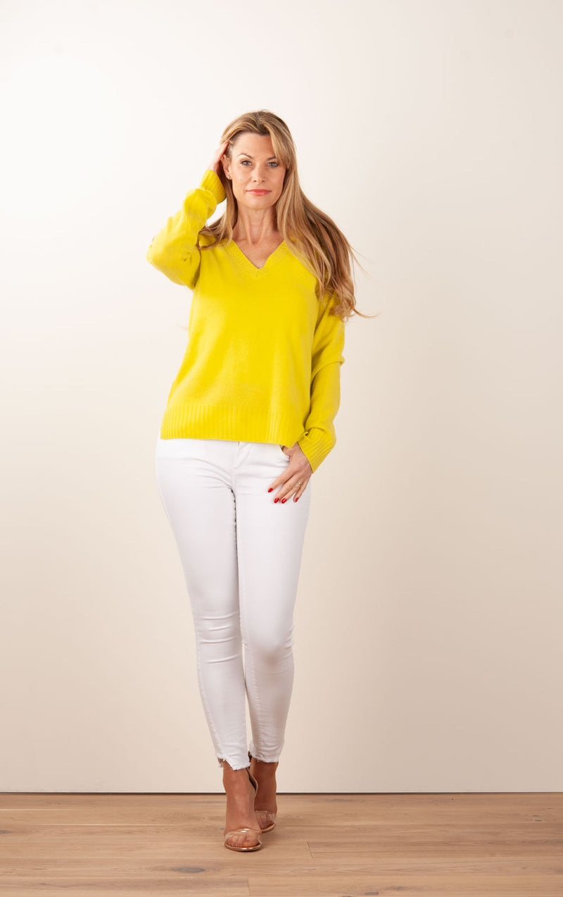Kaschmir Pullover „Winni“ Gelb - myElisa GmbH