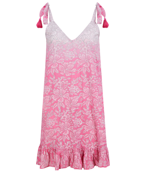 Trägerkleid „Belinda“ Pink | Weiß - myElisa GmbH