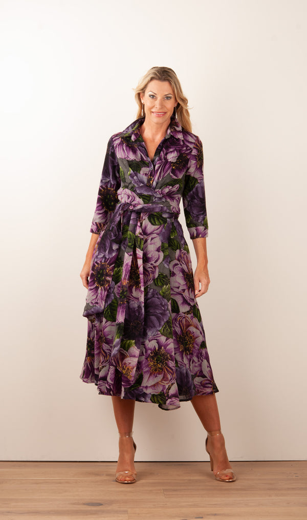 Kleid „Olivia“ Lila | Multicolor