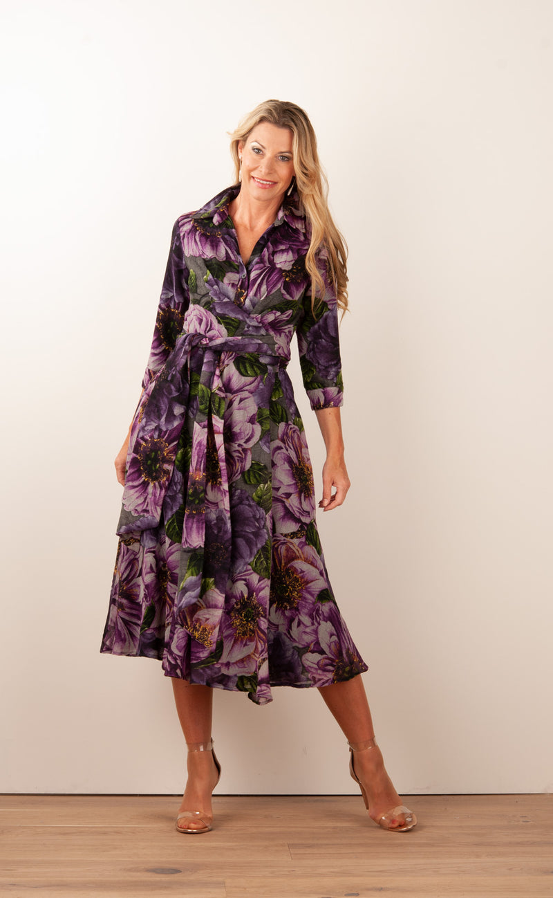 Kleid „Olivia“ Lila | Multicolor
