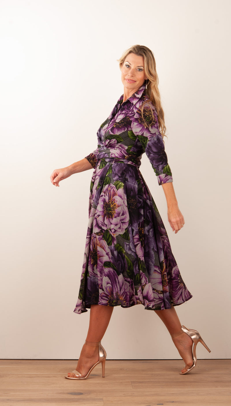 Kleid „Olivia“ Lila | Multicolor