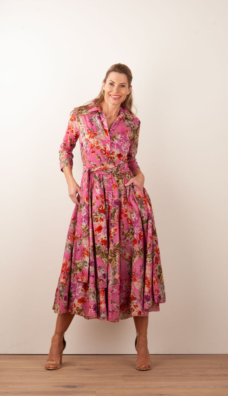 Kleid „Aster“ Beere | Multicolor
