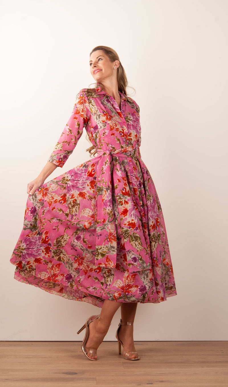 Kleid „Aster“ Beere | Multicolor