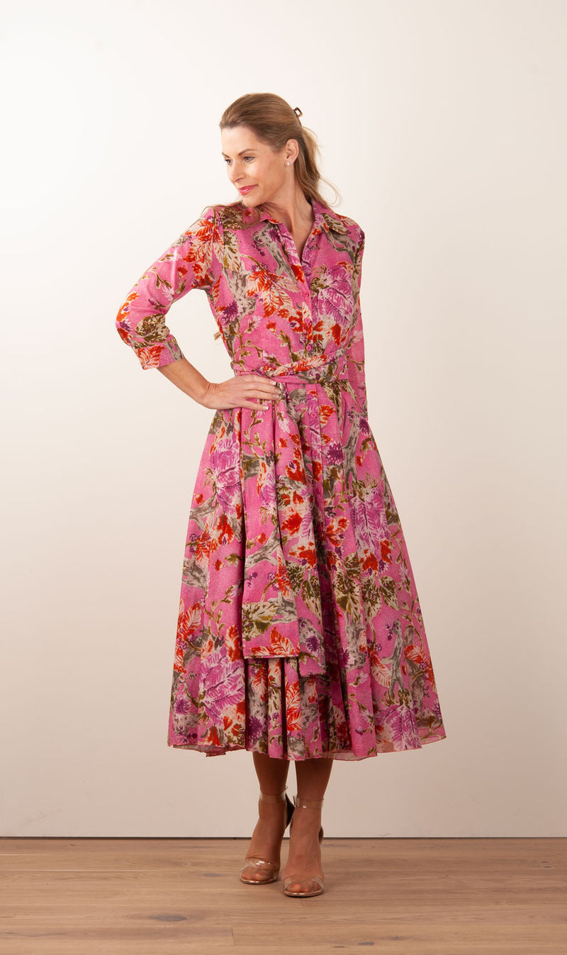 Kleid „Aster“ Beere | Multicolor