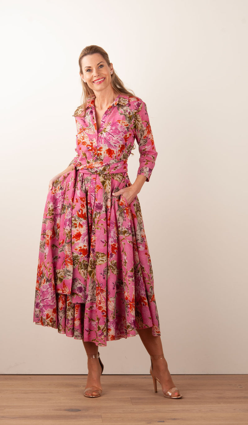 Kleid „Aster“ Beere | Multicolor