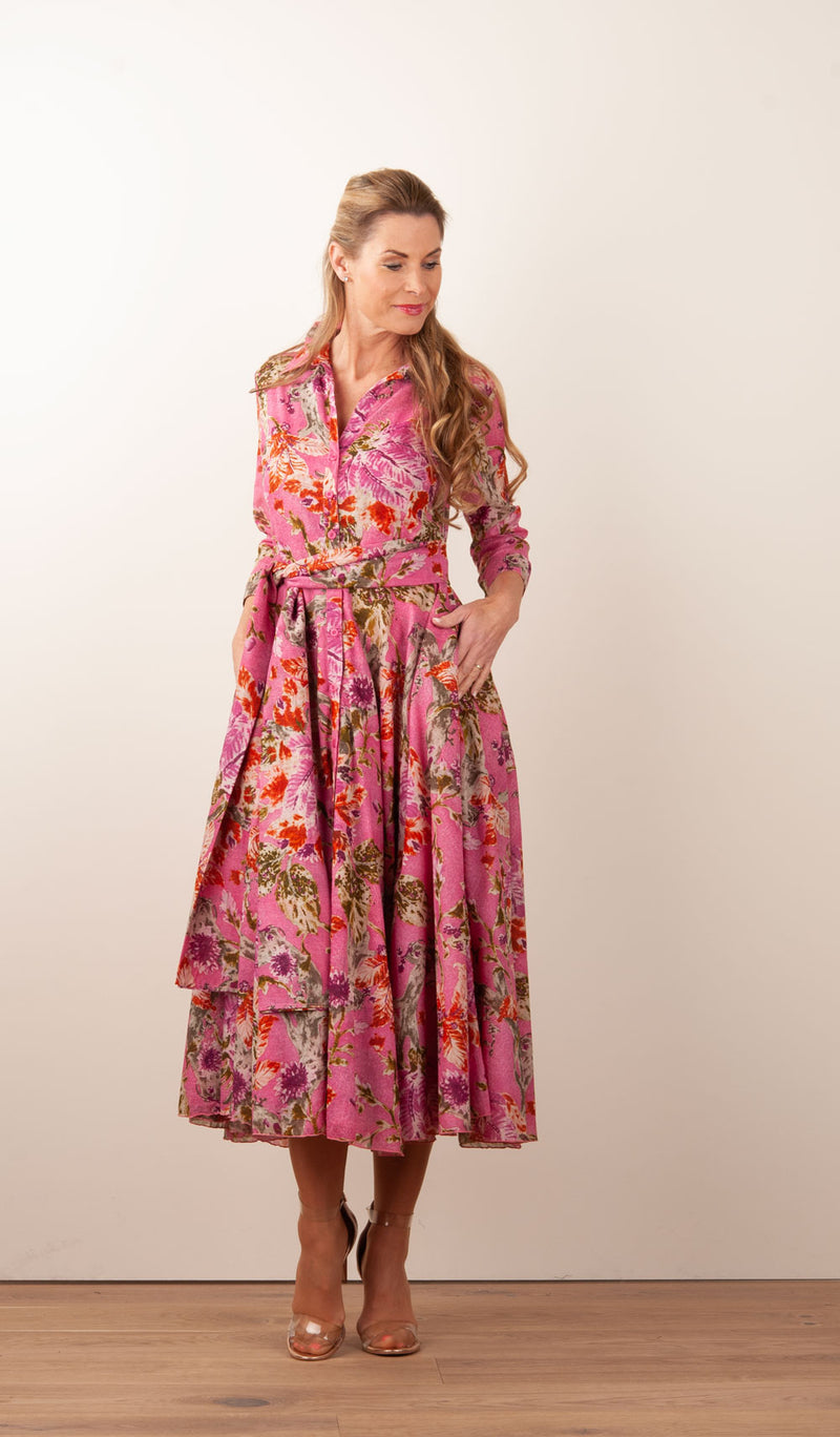 Kleid „Aster“ Beere | Multicolor