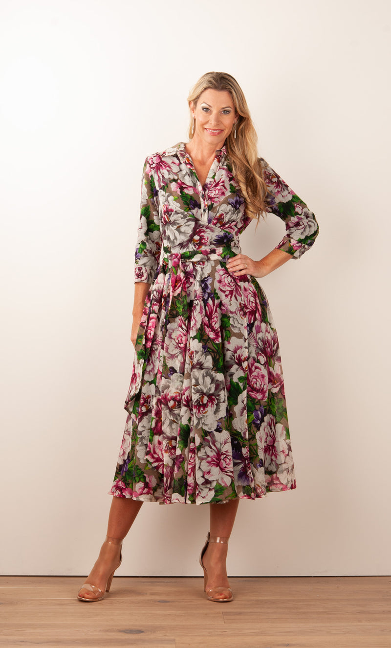 Samantha Sung Kleid „Olivia“ Pink | Multicolor