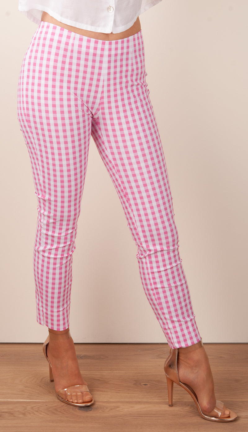 Hose „Sabrina“ Weiß | Rosa