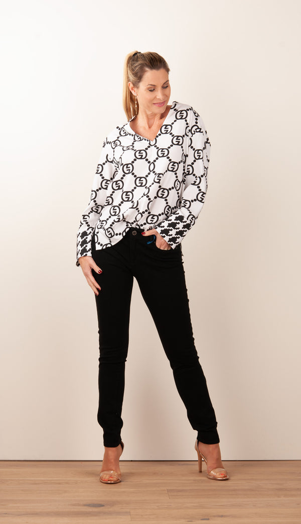 Jeans „Claire“ Schwarz
