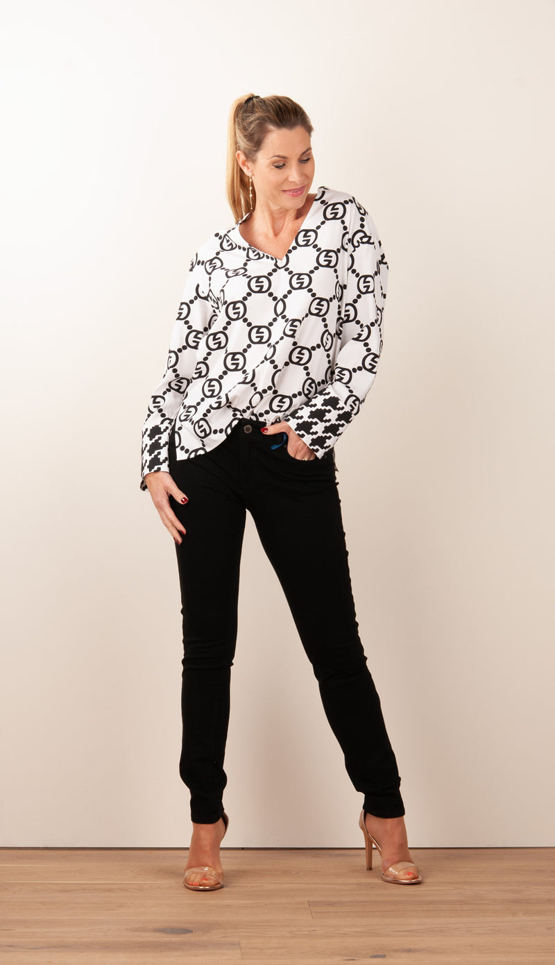 Jeans „Claire“ Schwarz