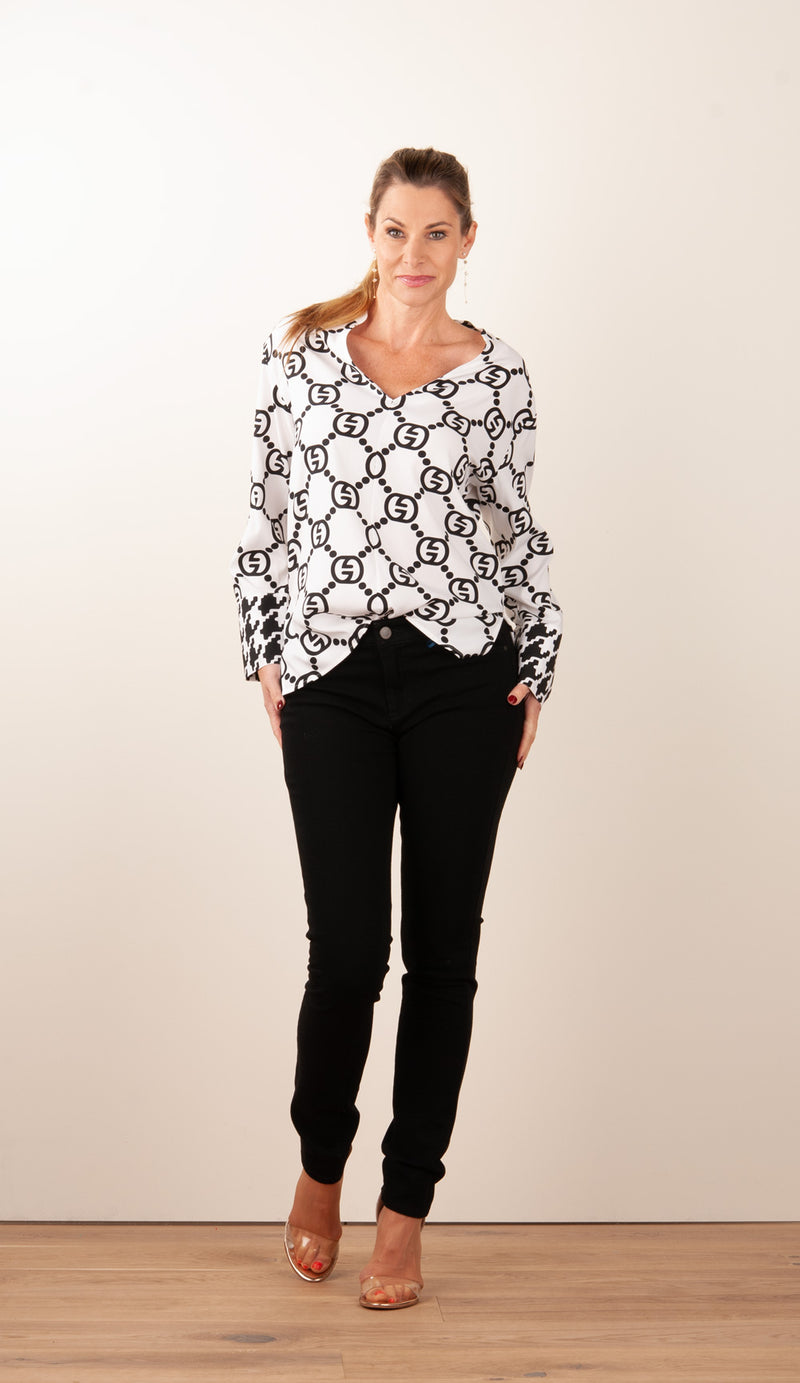 Jeans „Claire“ Schwarz
