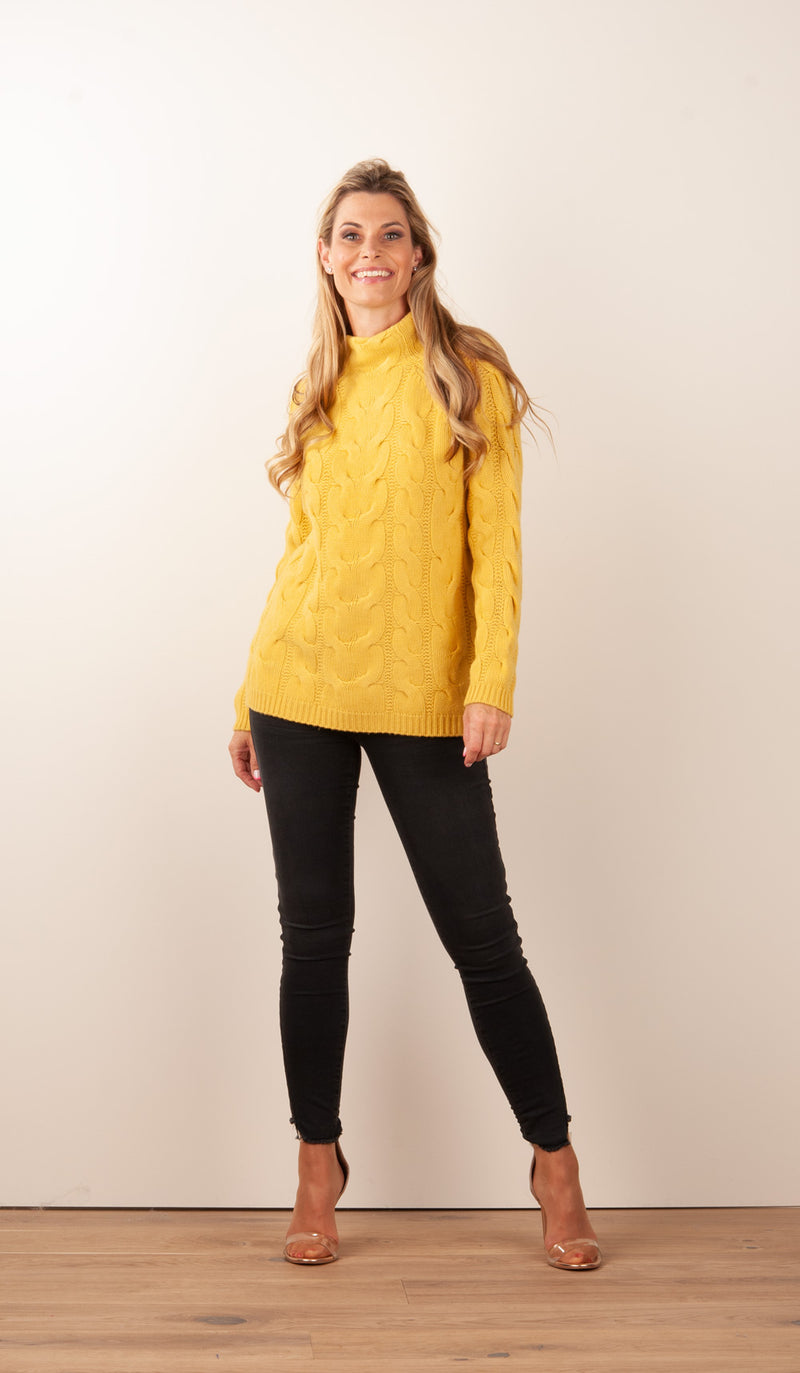Kaschmir Pullover Gelb