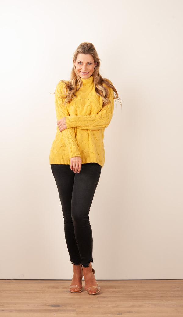 Kaschmir Pullover Gelb