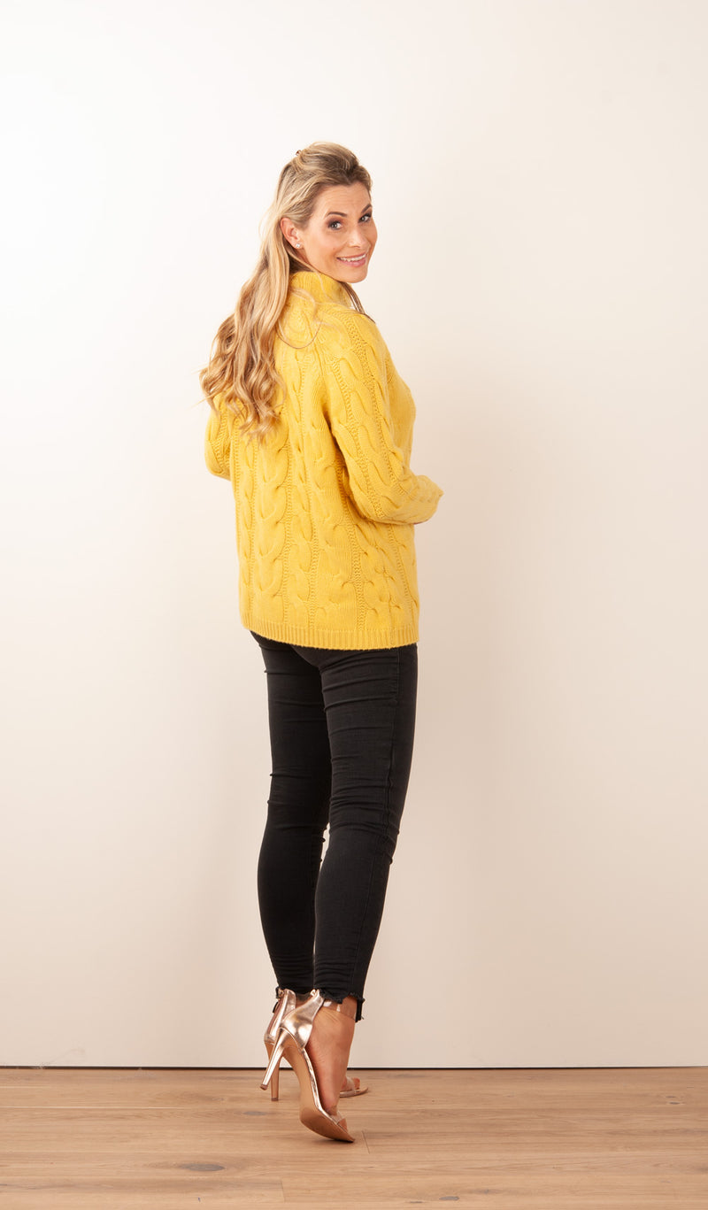 Kaschmir Pullover Gelb