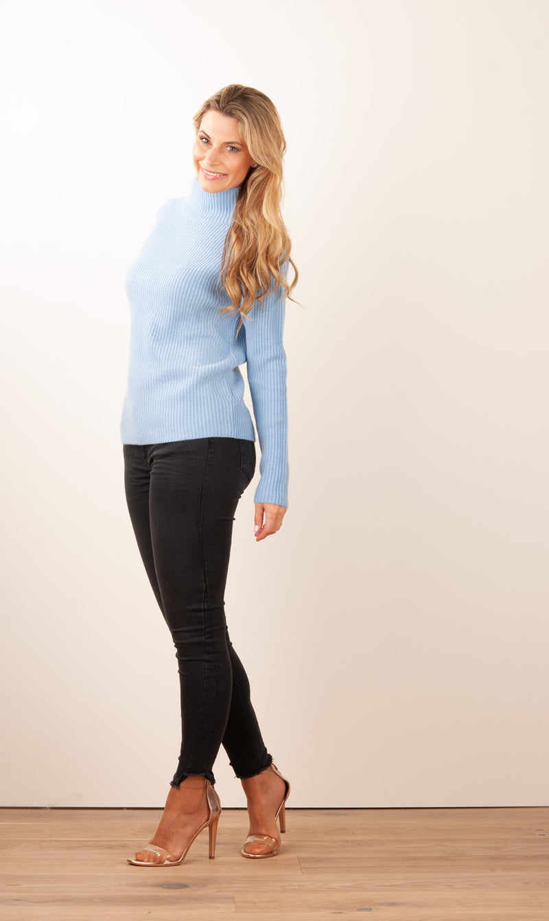 Kaschmir Pullover Hellblau