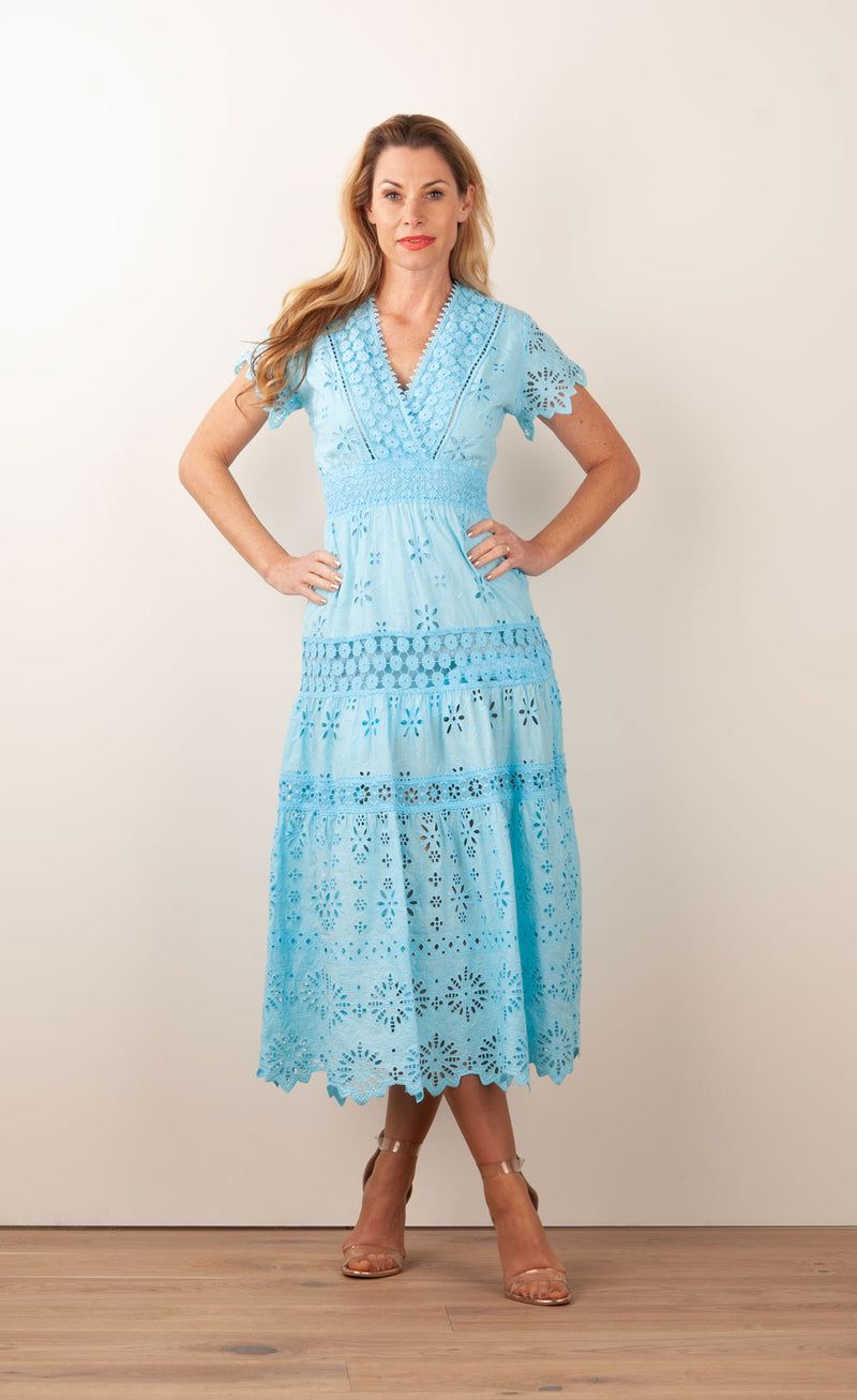 Kleid „Cristallo“ Hellblau