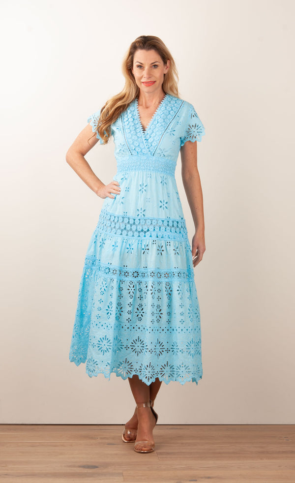 Kleid „Cristallo“ Hellblau