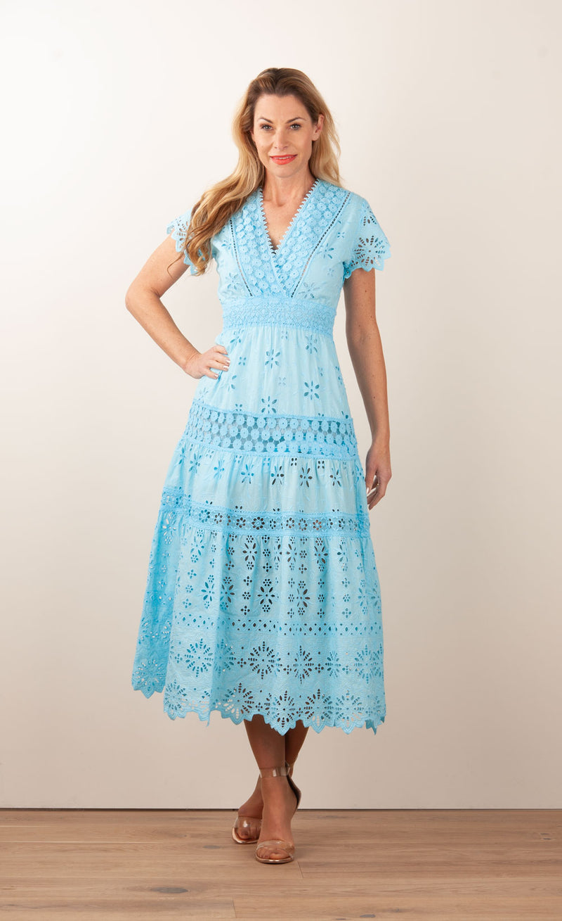 Kleid „Cristallo“ Hellblau