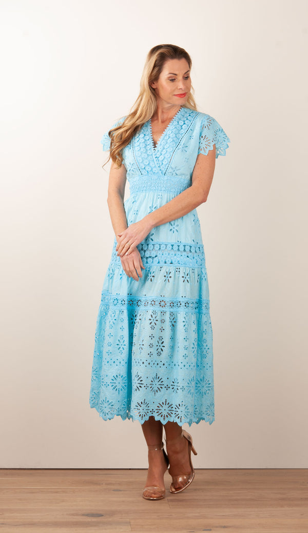 Kleid „Cristallo“ Hellblau