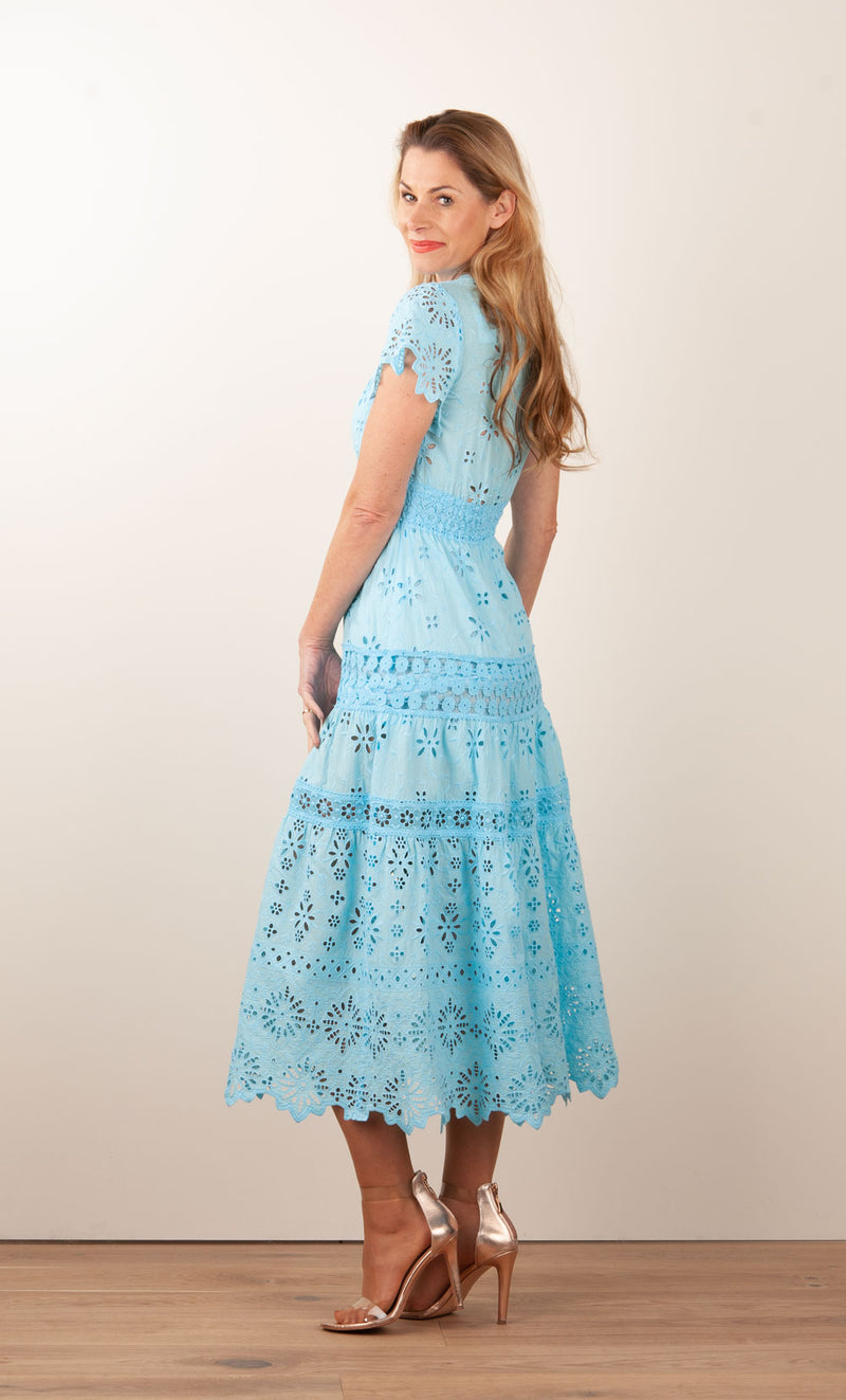 Kleid „Cristallo“ Hellblau