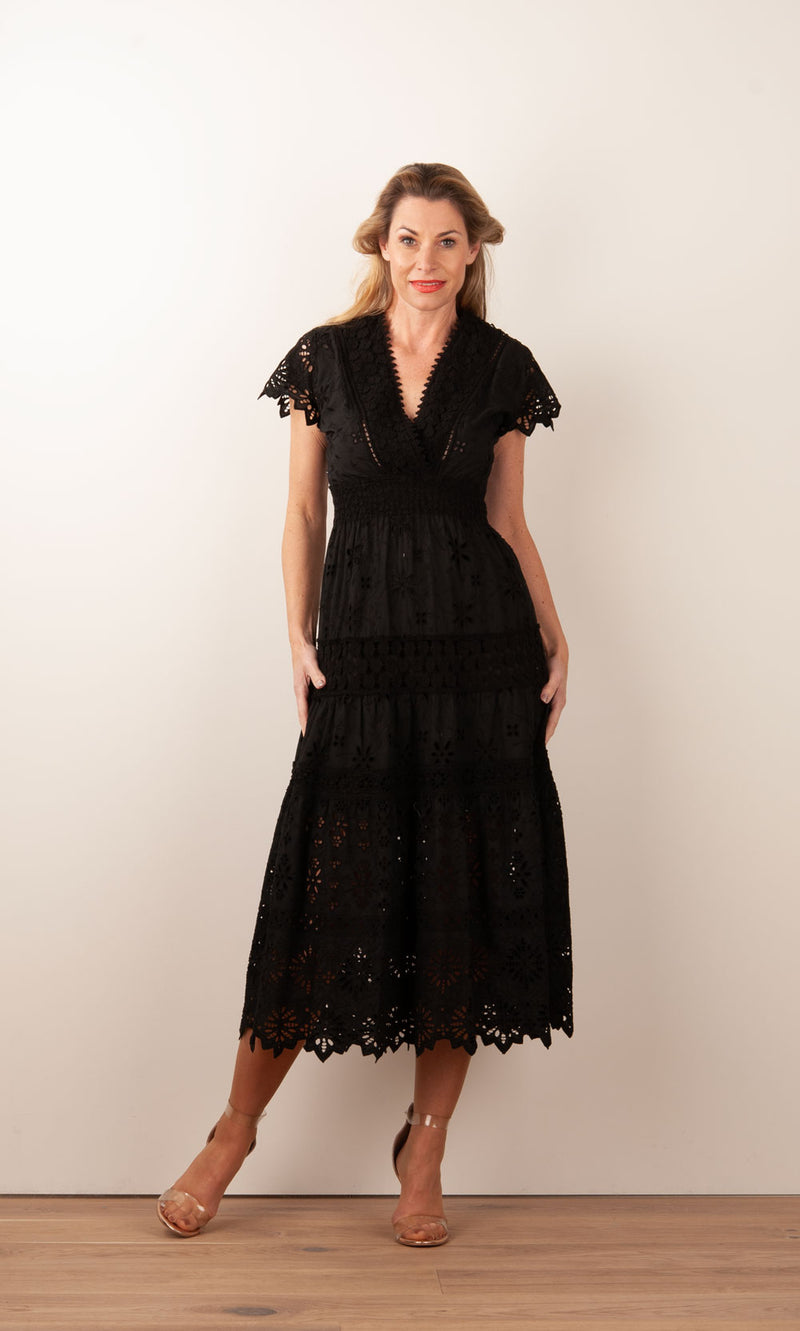 Kleid „Cristallo“ Schwarz