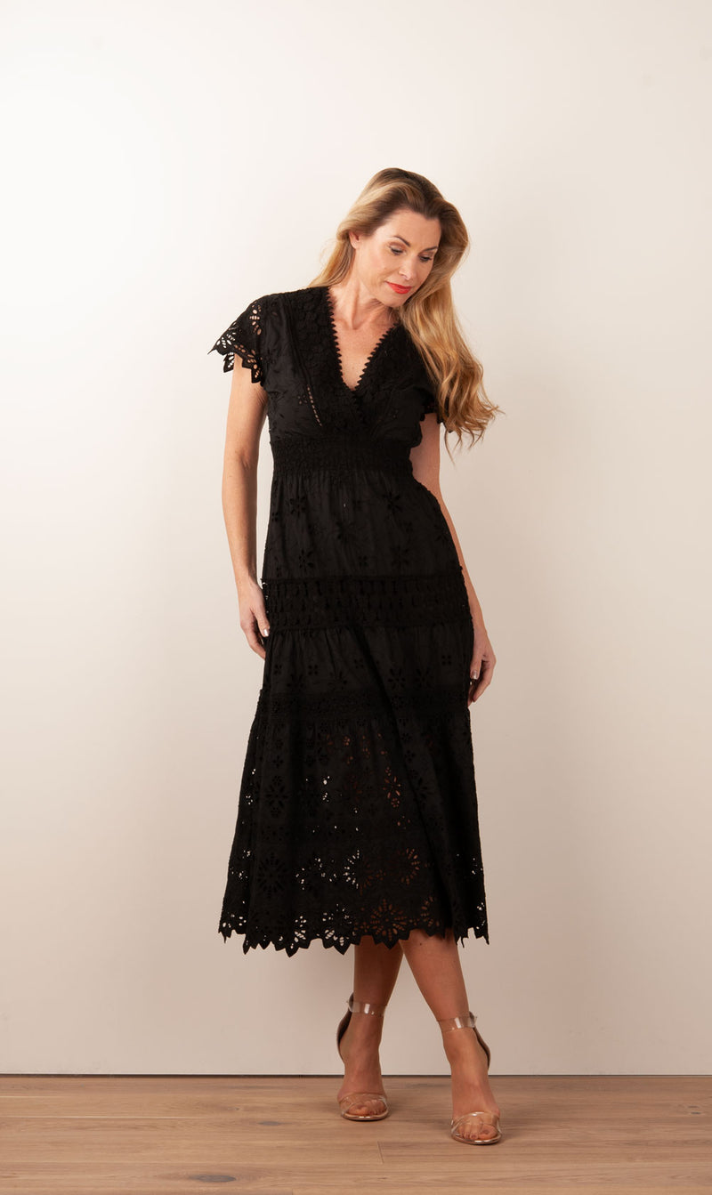 Kleid „Cristallo“ Schwarz