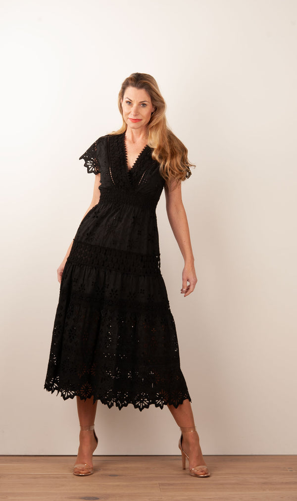 Kleid „Cristallo“ Schwarz