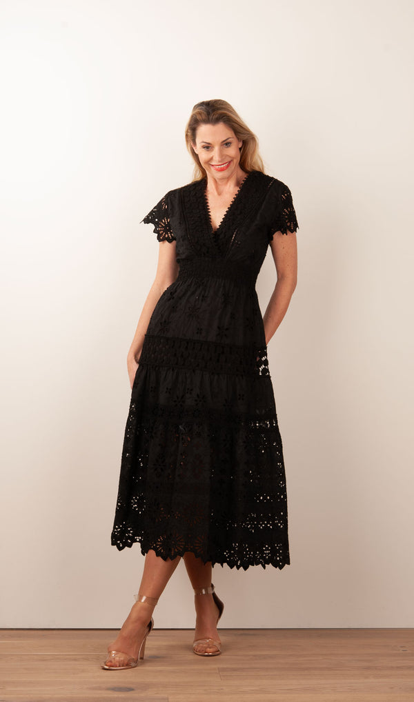 Kleid „Cristallo“ Schwarz