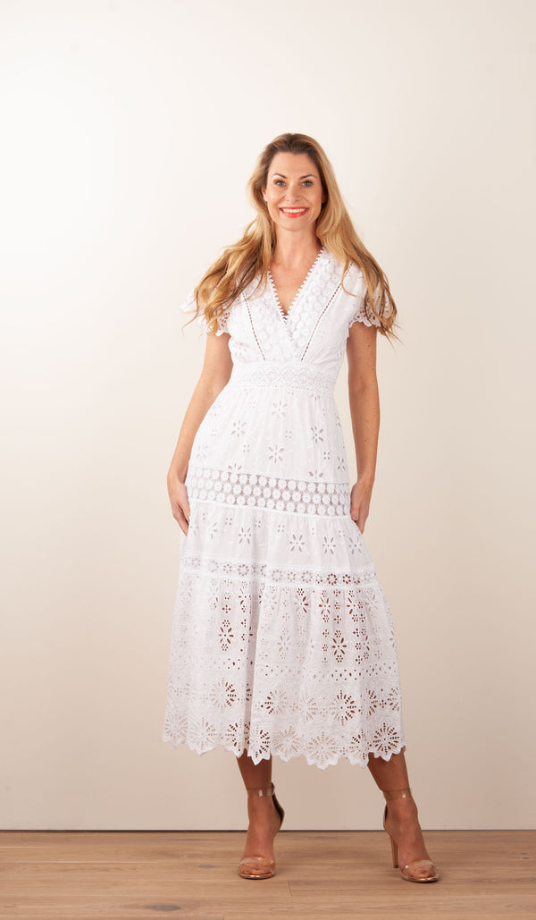 Kleid „Cristallo“ Weiß