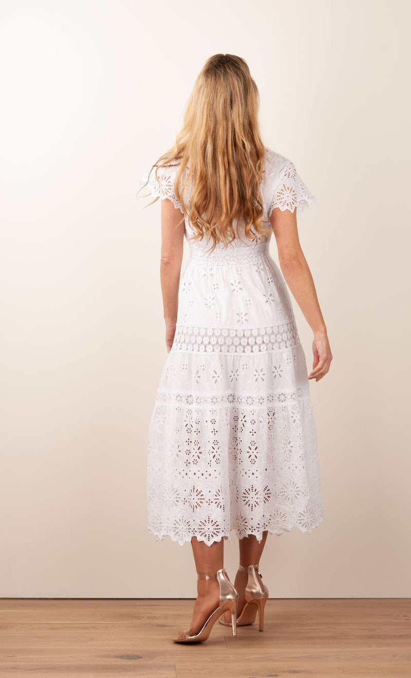 Kleid „Cristallo“ Weiß