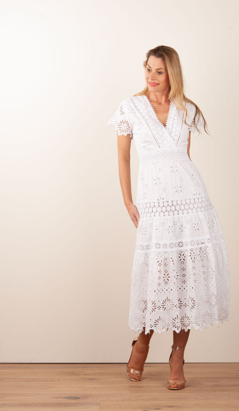 Kleid „Cristallo“ Weiß