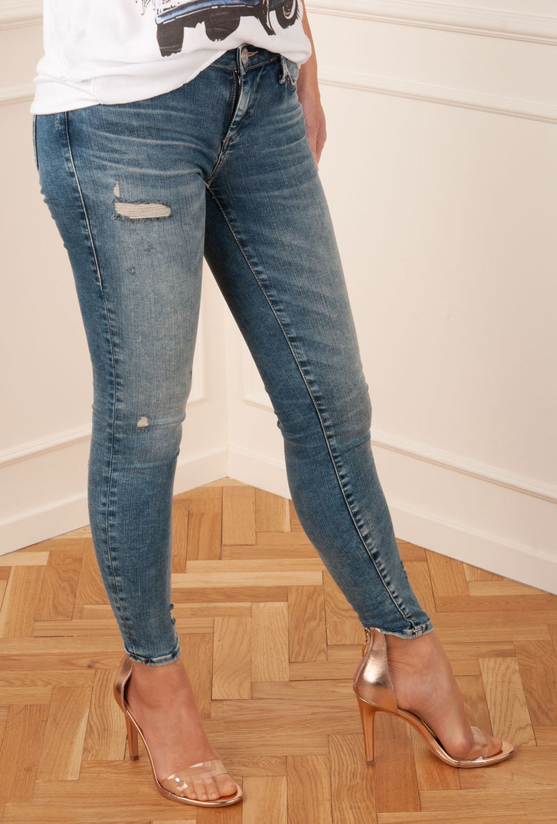 TRUE RELIGION - Jeans „Halle Destroyed“ Blau