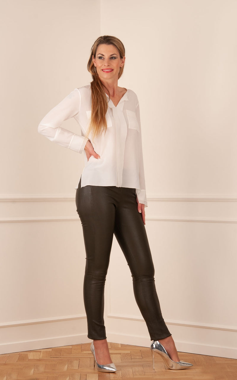 Lederleggings Dunkelgrün - myElisa GmbH